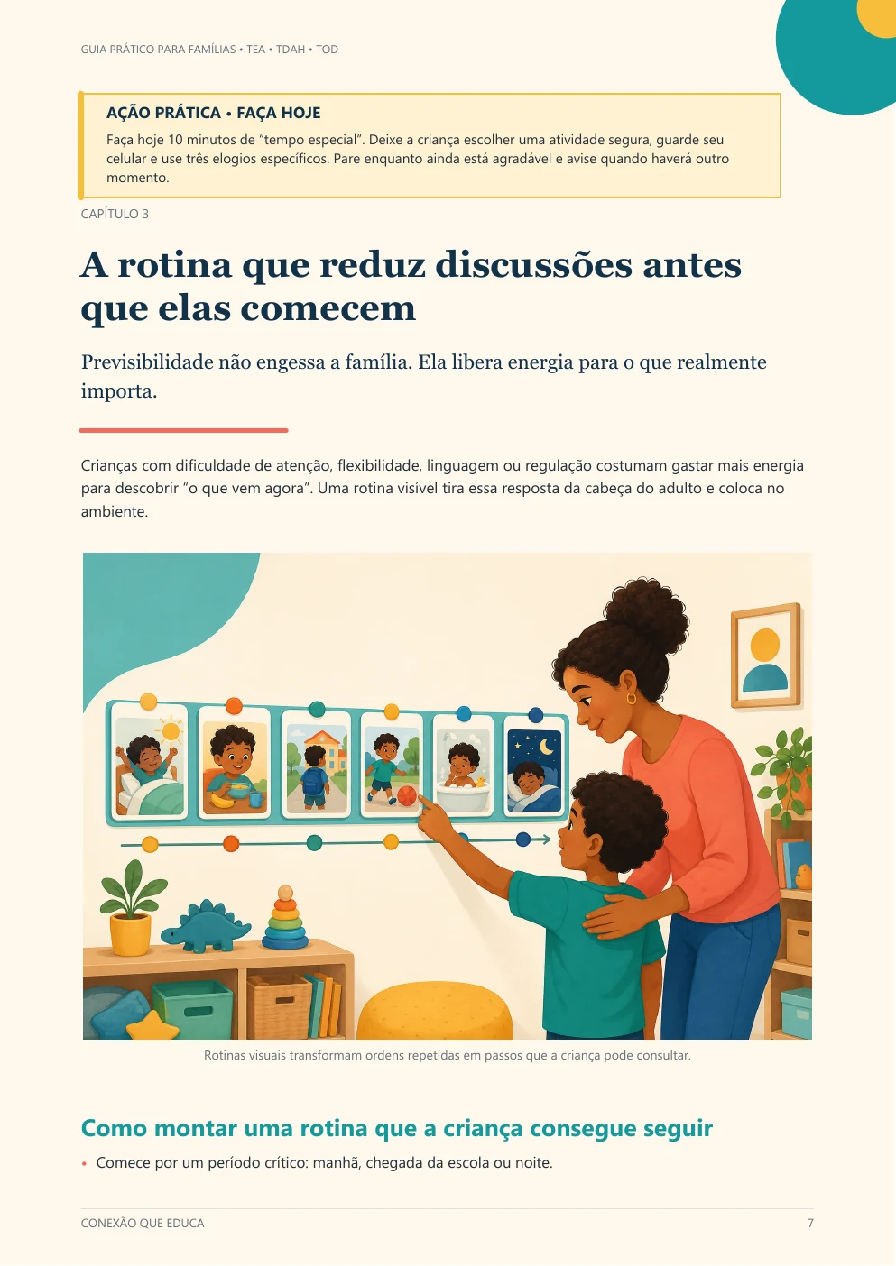 Prévia do capítulo sobre rotina visual